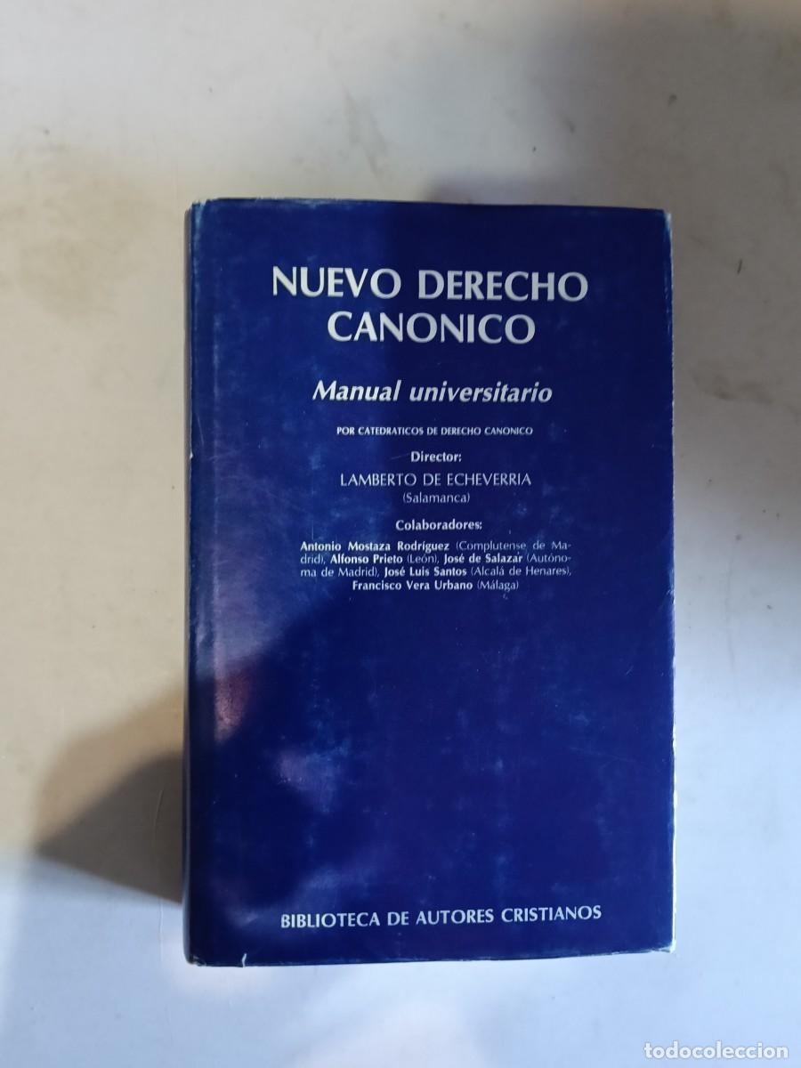 Libros de segunda mano: Nuevo Derecho Canonico - Manual Universitario. Autor: Varios