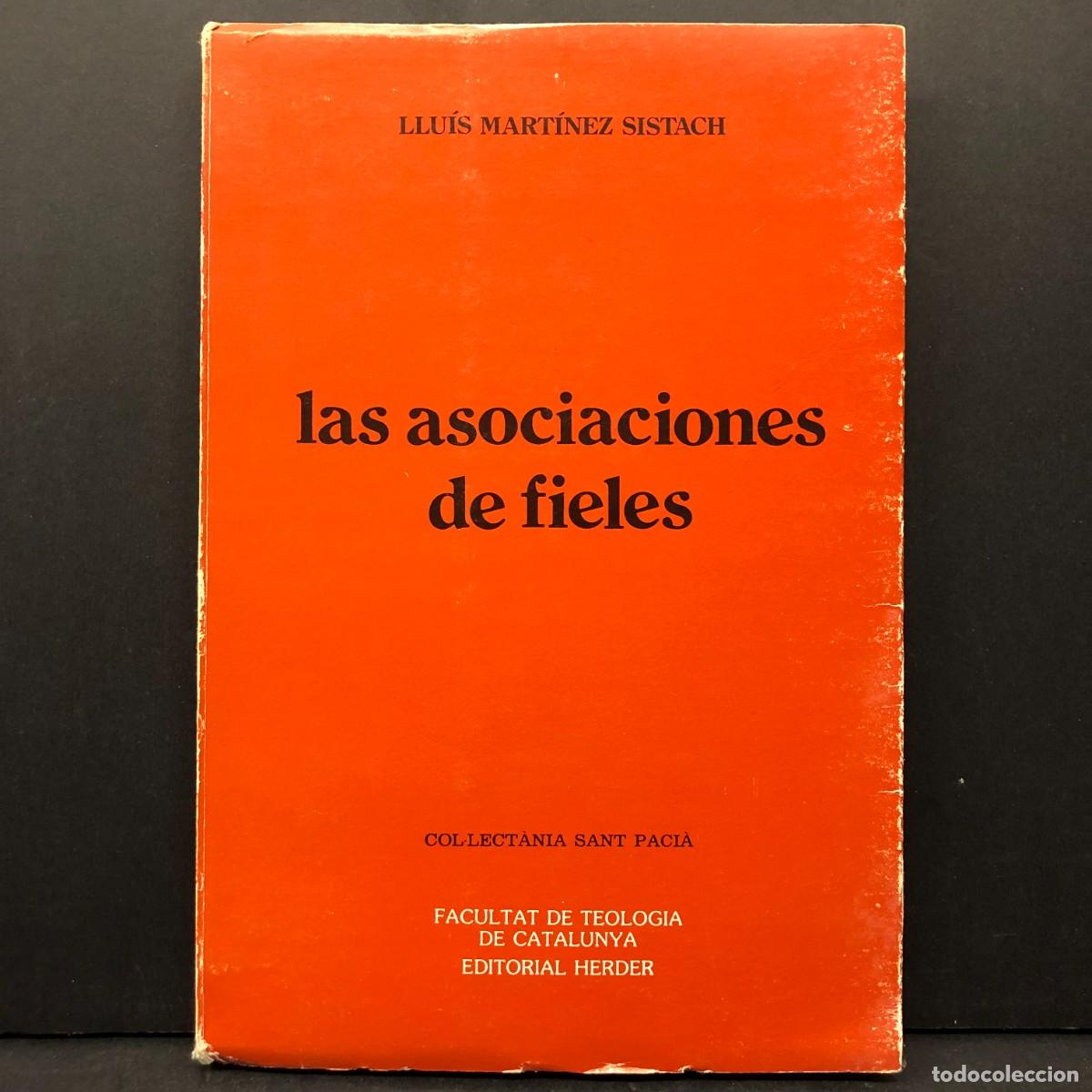 Libros de segunda mano: LAS ASOCIACIONES DE FIELES - LLU&Iacute;S MART&Iacute;NEZ SISTACH - FACULTAT DE TEOLOGIA DE CATALUNYA / 4022
