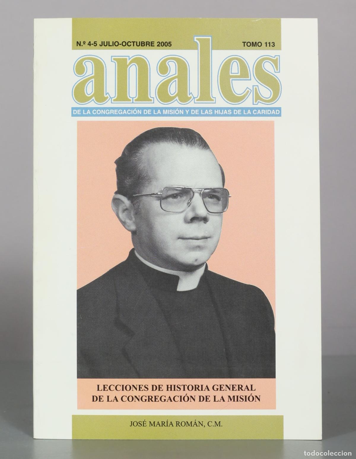 Libros de segunda mano: Anales de la Congregaci&oacute;n de la Misi&oacute;n y de las Hijas de la Caridad - Jos&eacute; Mar&iacute;a Rom&aacute;n, C.M.