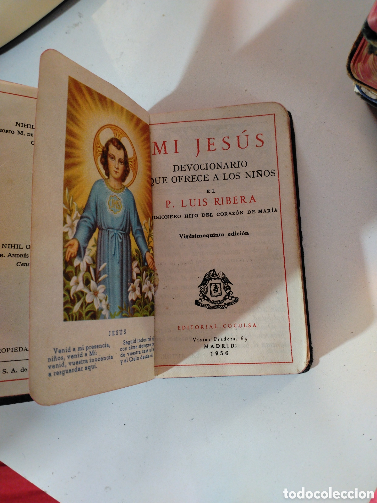 Libros de segunda mano: MI JES&Uacute;S - DEVOCIONARIO PARA NI&Ntilde;OS - P. LUIS RIBERA - EDITORIAL COLCUSA 1956.