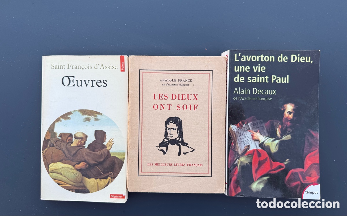 Libros de segunda mano: LOTE LIBROS RELIGIOSOS (en franc&eacute;s) - SAN PABLO - SAN FRANCISCO DE ASIS - REV. FRANCESA ANATOLIA