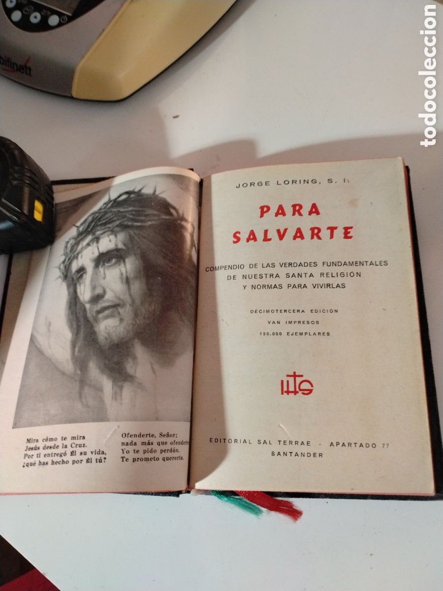Libros de segunda mano: PARA SALVARTE - JORGE LORING - EDITORIAL SAL TERRAE - SANTANDER 1960.