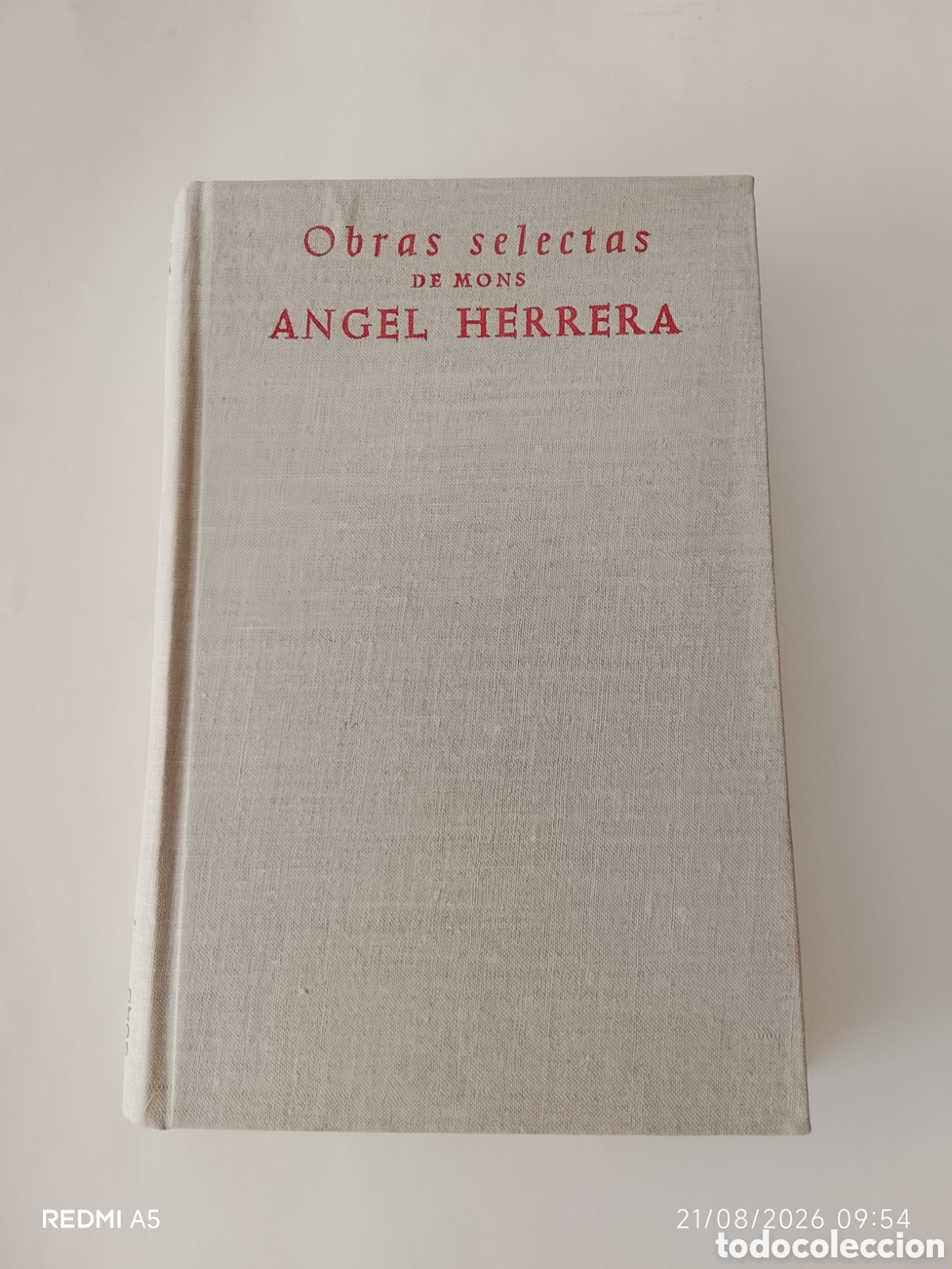 Libros de segunda mano: Obras selectas de Mons. &Aacute;ngel Herrera. A&ntilde;o 1963.