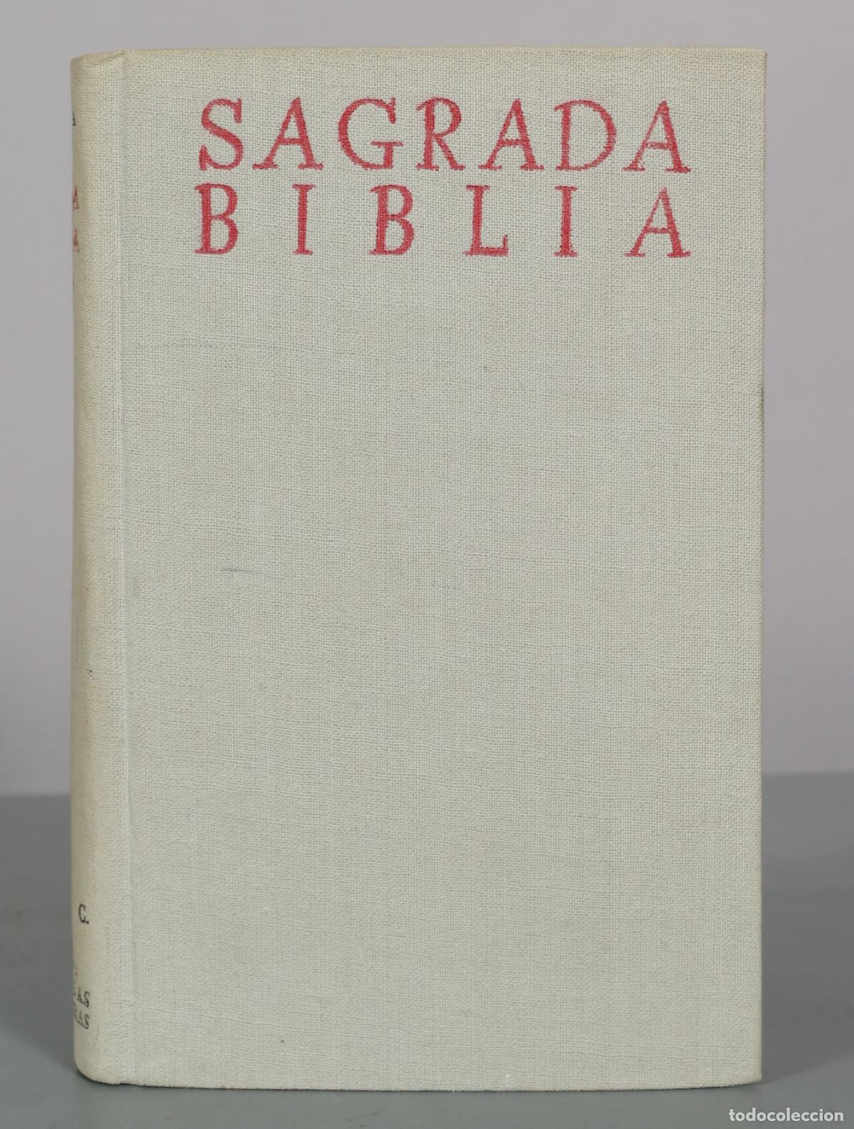 Libros de segunda mano: Sagrada Biblia - Elo&iacute;no N&aacute;car Fuster, Alberto Colunga Cueto - BAC