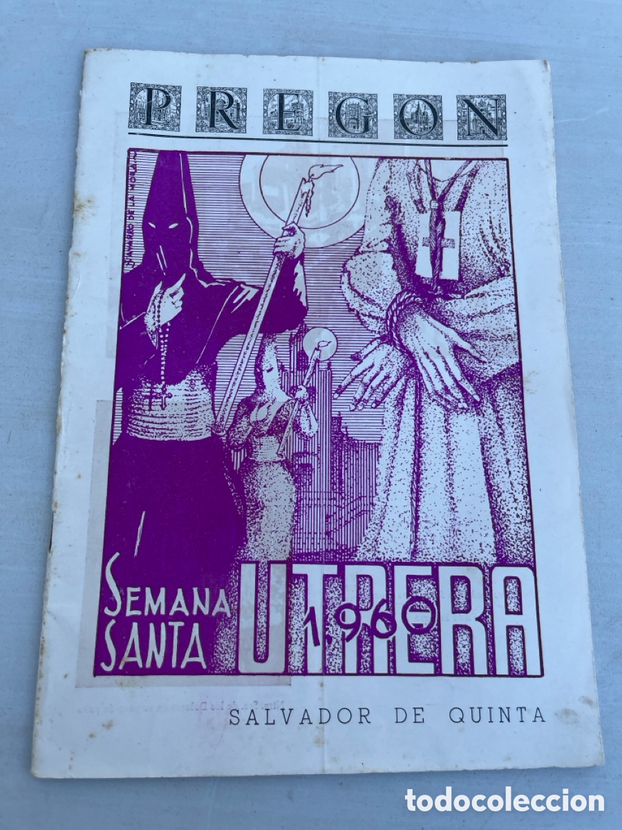 Libros de segunda mano: Pregon Semana Santa Utrera 1960