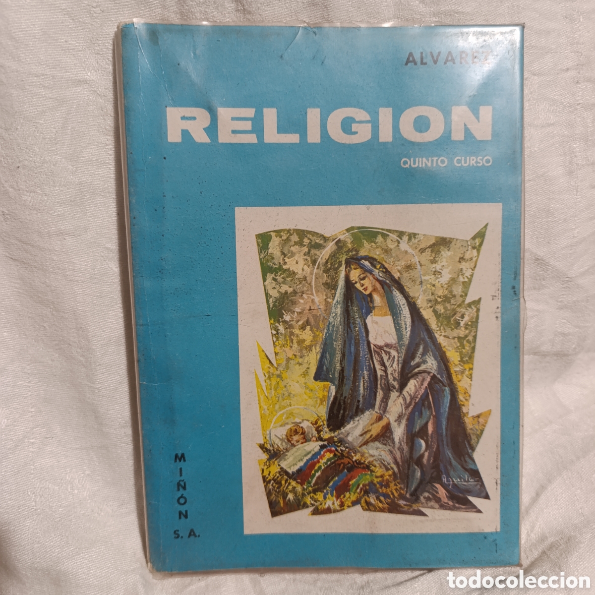 Libros de segunda mano: &rdquo;Religi&oacute;n Quinto Curso&rdquo; de la popular serie de libros de texto de &Aacute;lvarez,1967