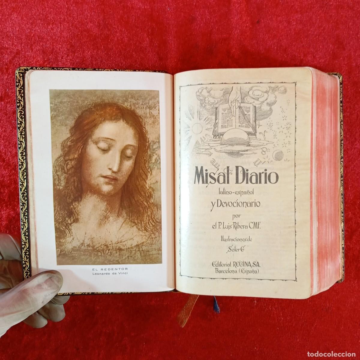 Libros de segunda mano: MISAL DIARIO LATINO-ESPA&Ntilde;OL Y DEVOCIONARIO POR EL P. LUIS ROBERA CMF - ILUSTRACIONES SOLER G / 4538