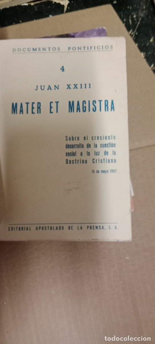 Libros de segunda mano: MATER ET MAGISTRA JUAN XXIII LIBRO GG-QQ77