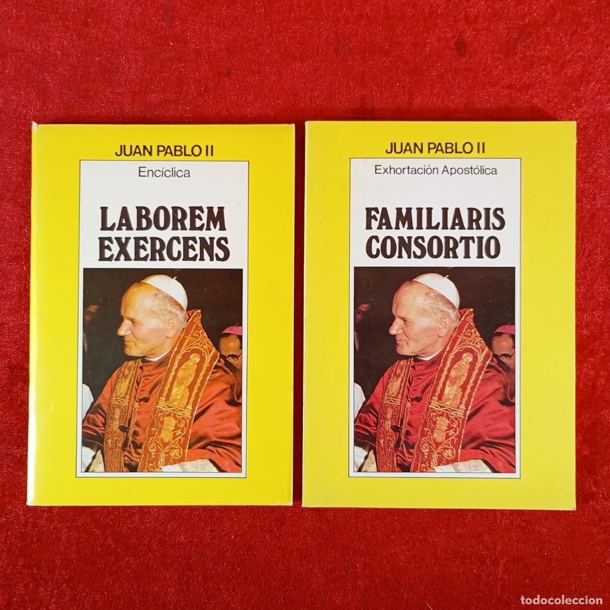 Libros de segunda mano: LOTE 2 LIBROS - JUAN PABLO II - ENC&Iacute;CLICA Y EXHORTACI&Oacute;N APOST&Oacute;LICA - VER FOTOS / 5848