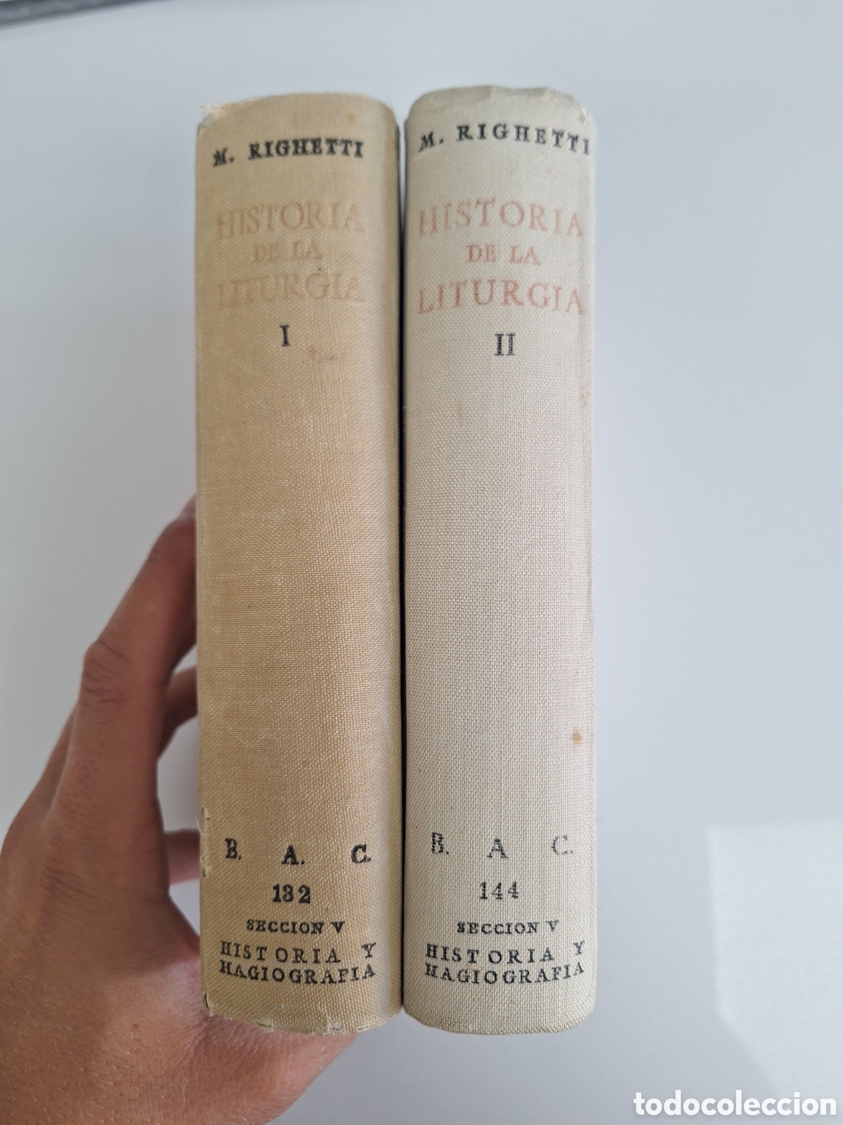 Livros em segunda m&atilde;o: M. RIGHETTI, Historia de la Liturgia, 2 tomos