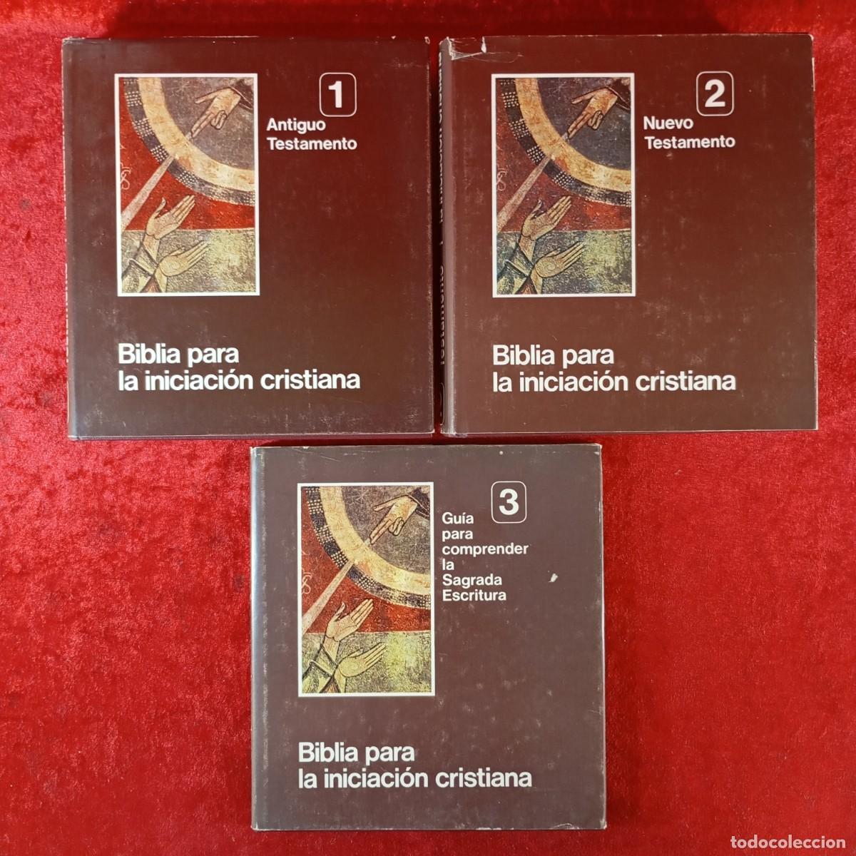 Libros de segunda mano: BIBLIA PARA LA INICIACI&Oacute;N CRISTIANA - ANTIGUO Y NEVO TESTAMENTO - GU&Iacute;A PARA COMPRENDER / 6009
