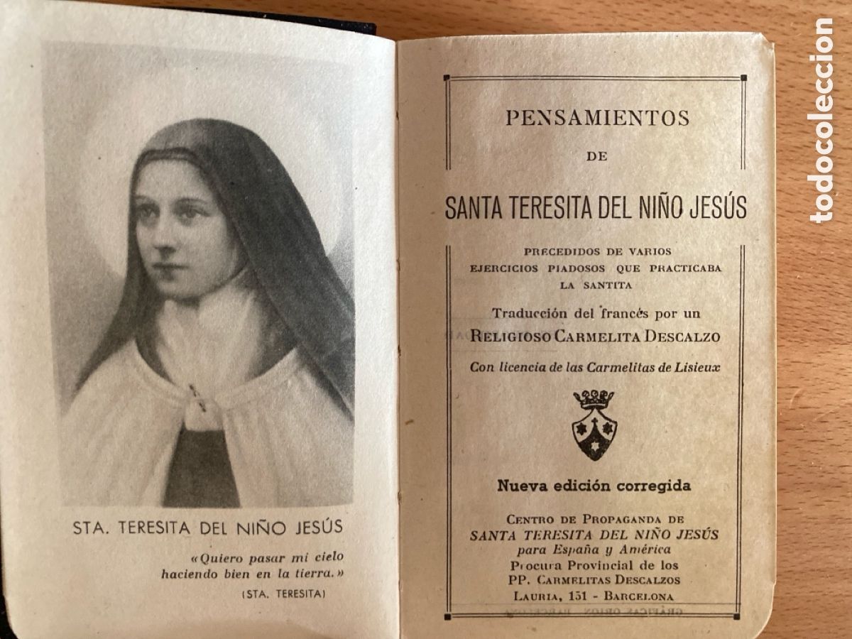 Livres d'occasion: Pensamientos de santa Teresita del ni&ntilde;o Jes&uacute;s. Precedidos de varios ejercicios que practicaba ...