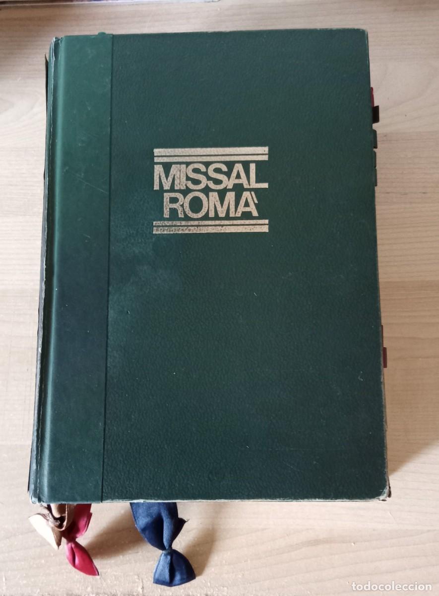 Libros de segunda mano: MISSAL ROM&Agrave;. edicio tipica. reformat d&acute;acord amb els decrets del concili vatica II. editorial Balmes