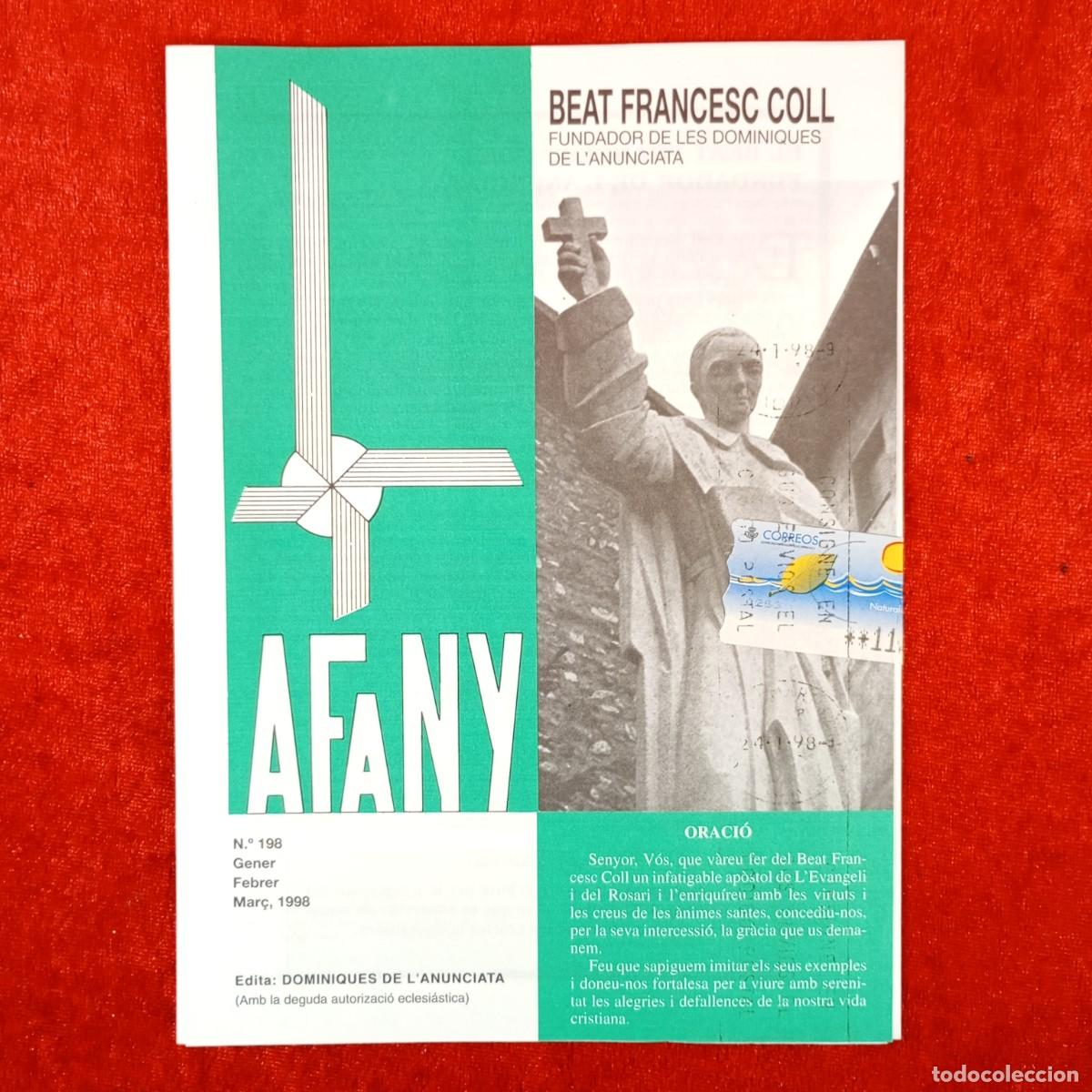 Libros de segunda mano: BEAT FRANCESC COLL - AFANY - N&ordm; 198 - DOMINIQUES DE L'ANUNCIATA / 6281