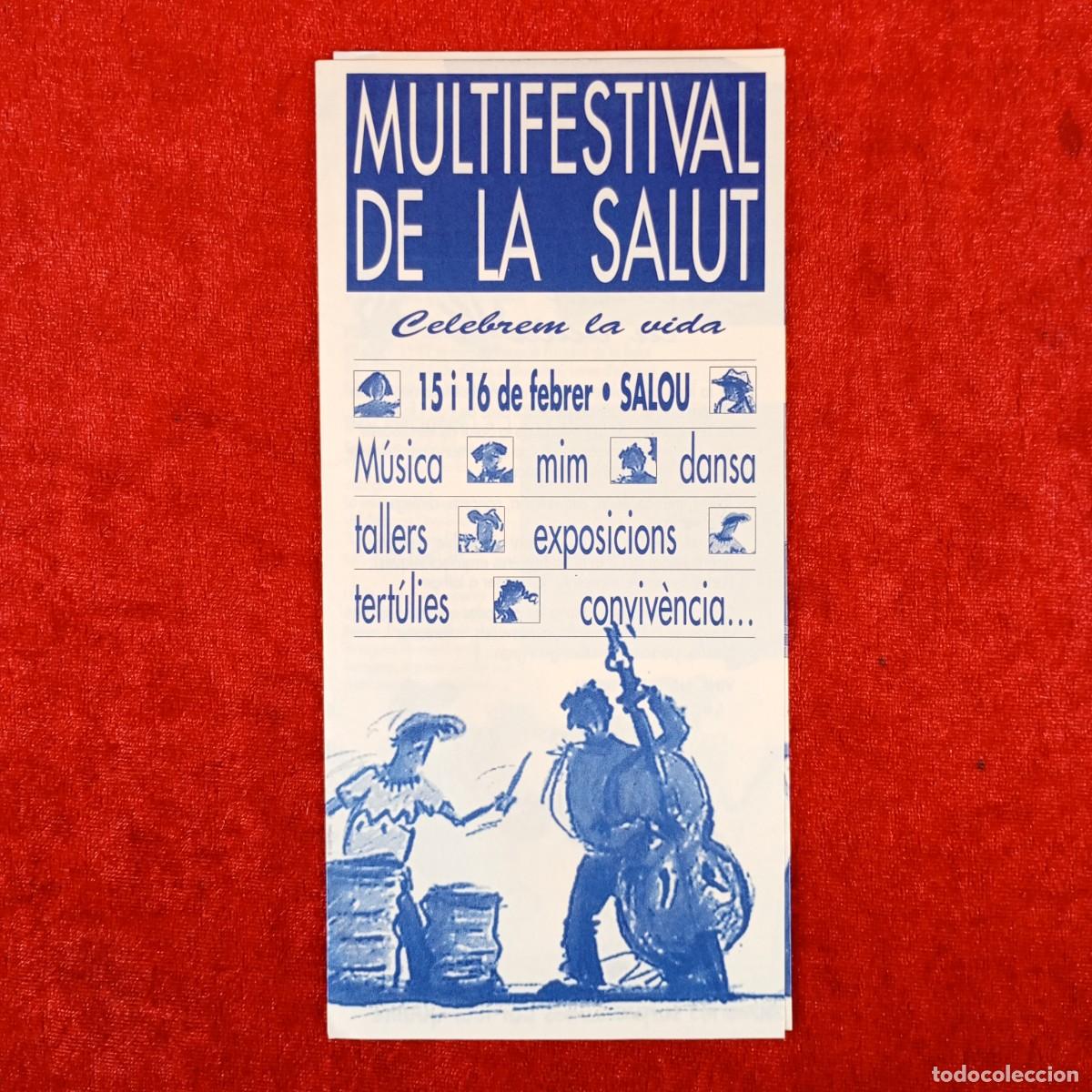 Libros de segunda mano: MULTIFESTIVAL DE LA SALUT - CELEBREM LA VIDA - SALOU - M&Uacute;SICA, MIM, DANSA, TALLERS, EXPOSICIO / 6293