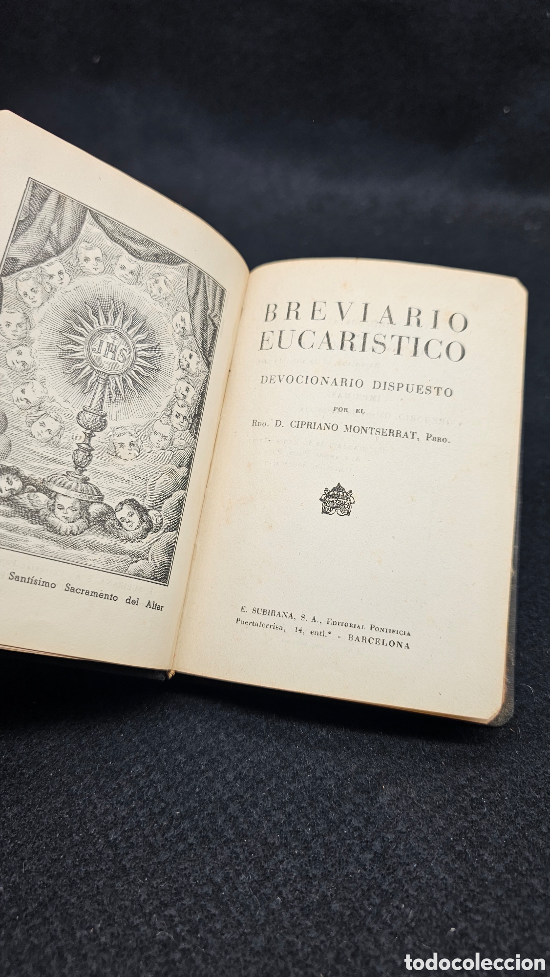 Libros de segunda mano: Brebario eucar&iacute;stico 1952