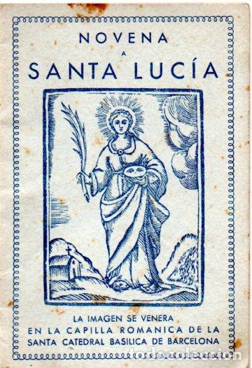 Libros de segunda mano: JOAN BOADA Y CAMPS : NOVENA A SANTA LUC&Iacute;A (ALT&Eacute;S, 1944)