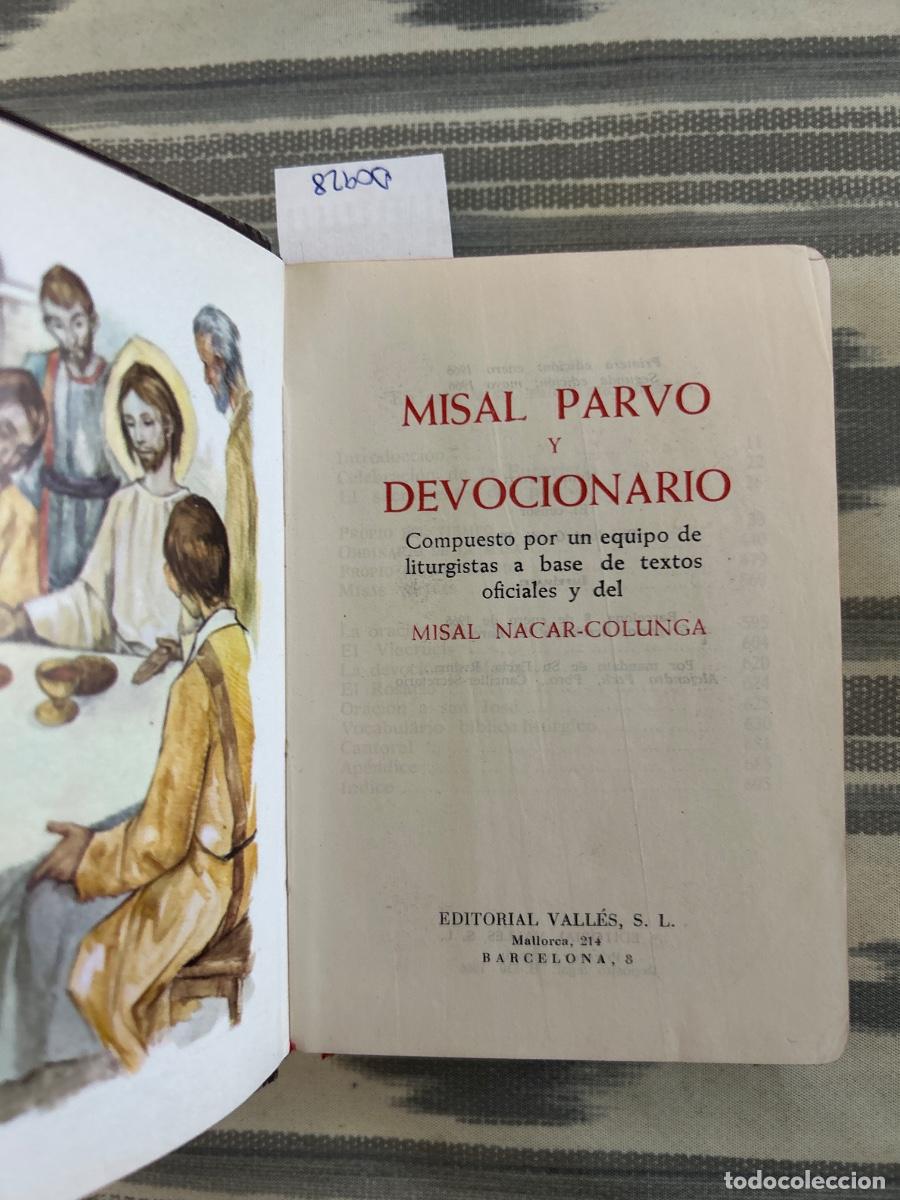 Libros de segunda mano: MISAL PARVO Y DEVOCIONARIO, NACAR COLUNGA