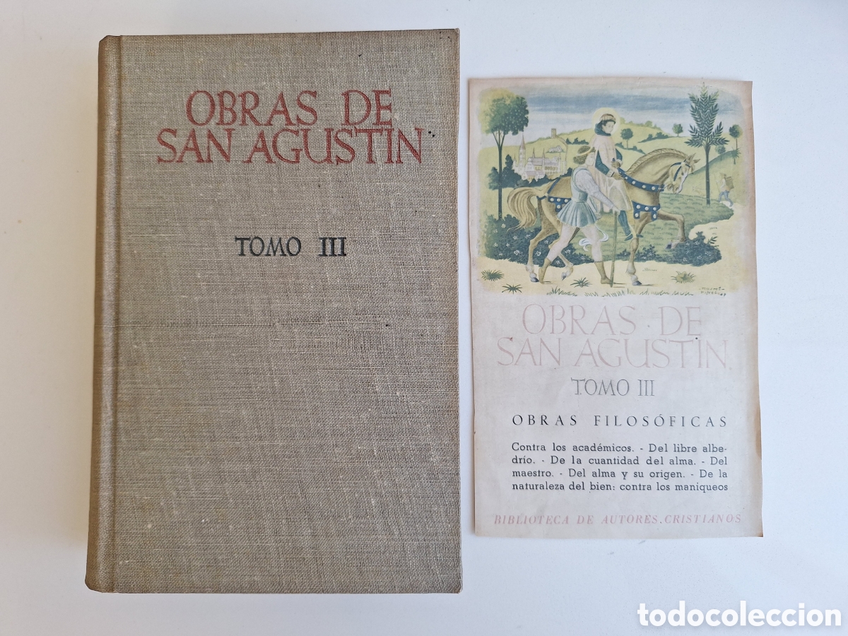 Libros de segunda mano: Obras de San Agustin - Tomo III (1a edicion)