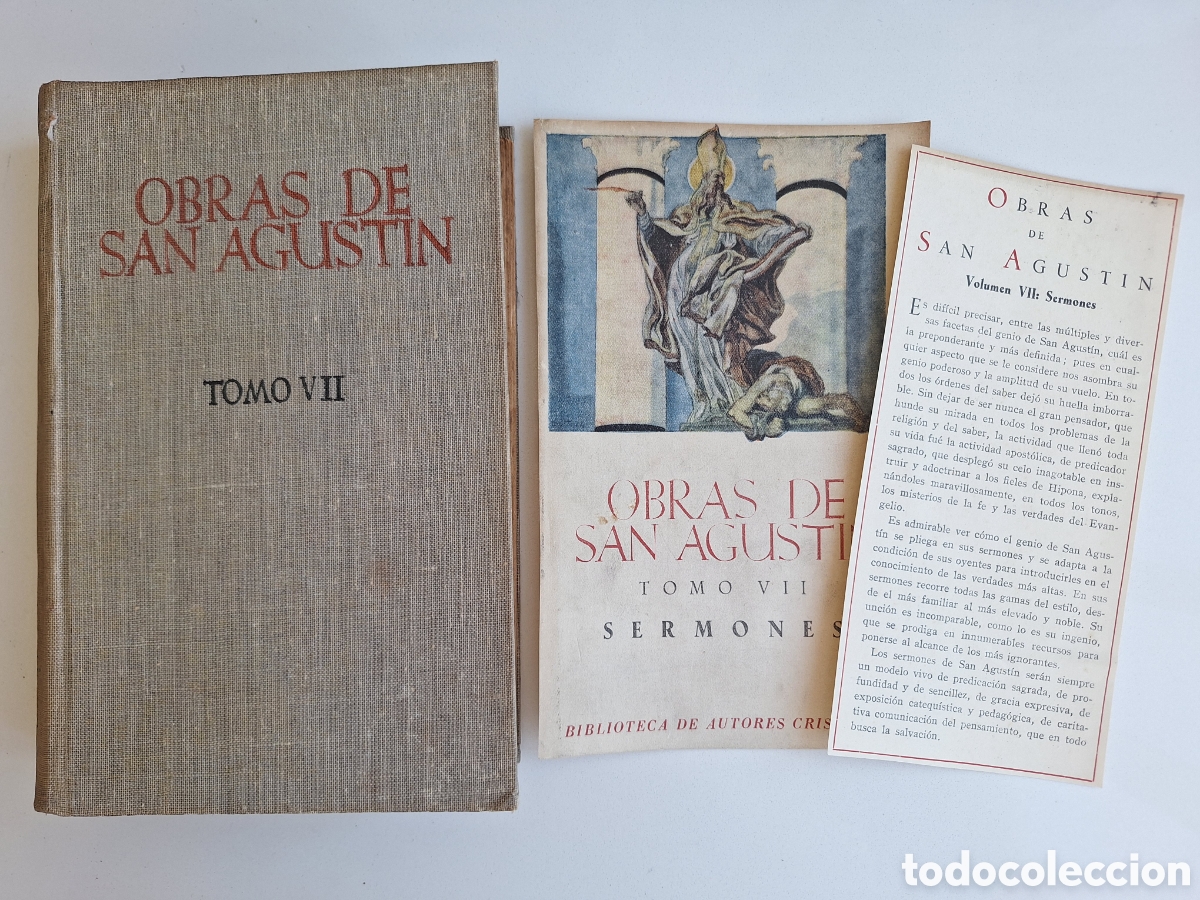 Libros de segunda mano: Obras de San Agustin - Tomo VII (1a edicion)