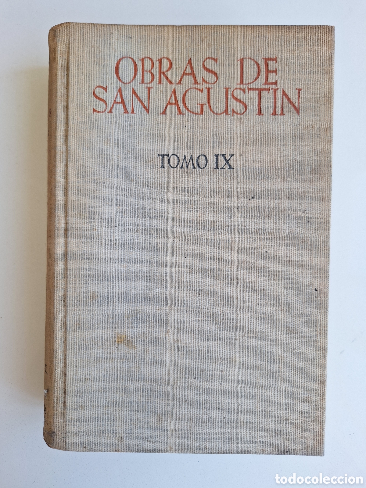 Libros de segunda mano: Obras de San Agustin - Tomo IX (1a edicion)