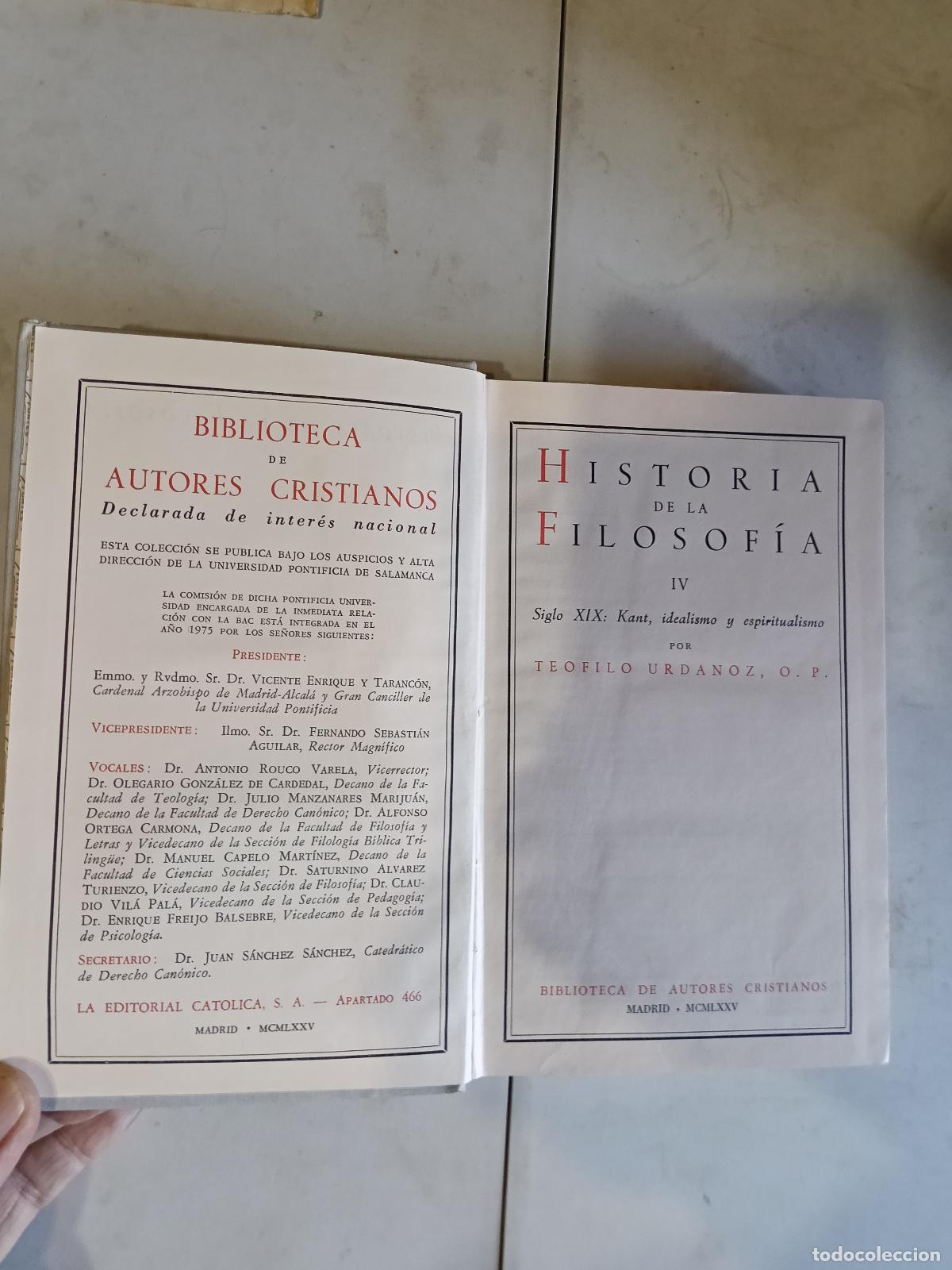 Libros de segunda mano: HISTORIA DE LA FILOSOF&Iacute;A IV - SIGLO XIX: KANT, IDEALISMO Y ESPIRITUALISMO - URDANOZ