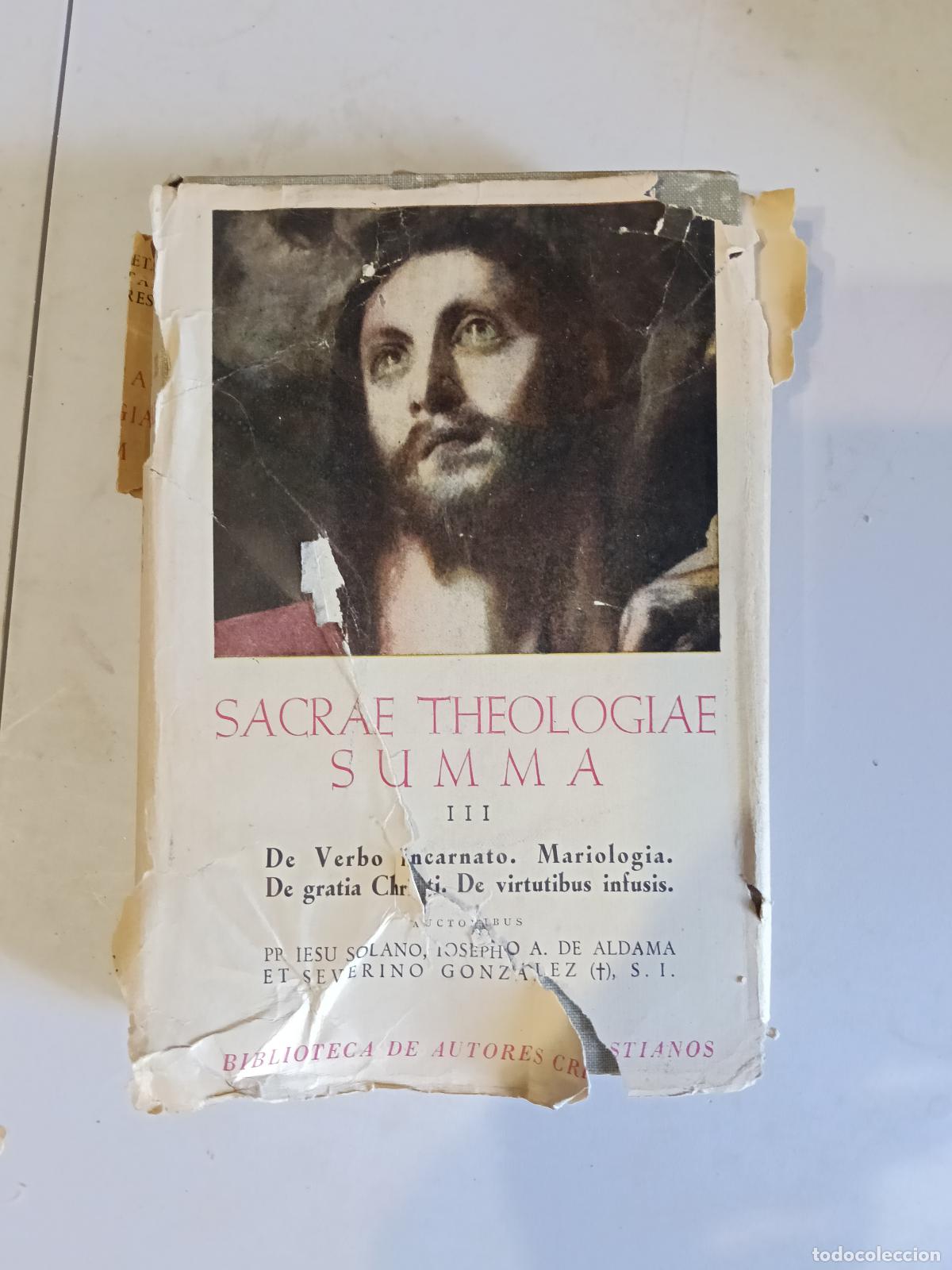 Libros de segunda mano: SACRAE THEOLOGIAE SUMMA III. Aldama, Gonz&aacute;lez y Solano. Madrid 1953