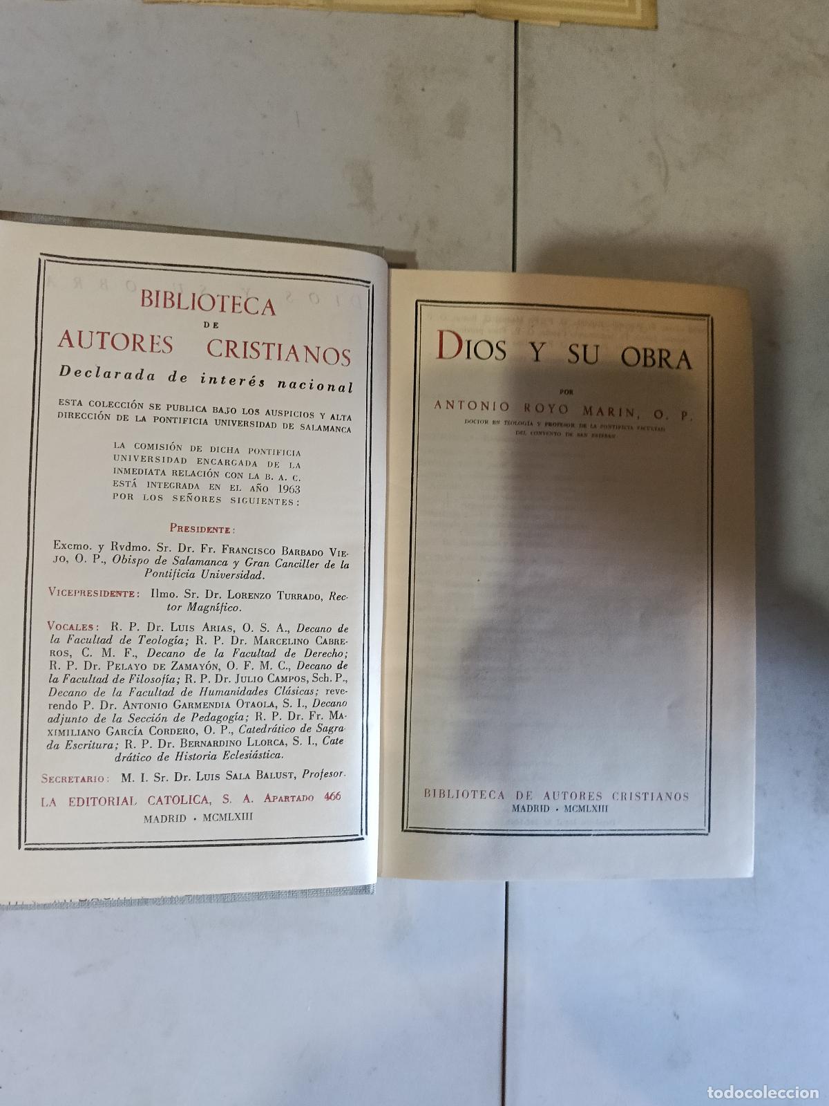 Libros de segunda mano: Dios y su obra. Antonio royo - Foto 3