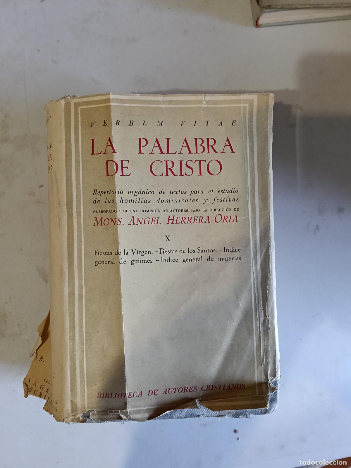 Libros de segunda mano: La palabra de Cristo X - Mons. &Aacute;ngel Herrera Oria. BAC