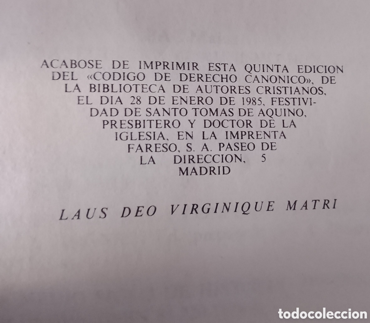 Libros de segunda mano: 1985.Codigo de derecho can&oacute;nico. 5&deg; edicion - Foto 6