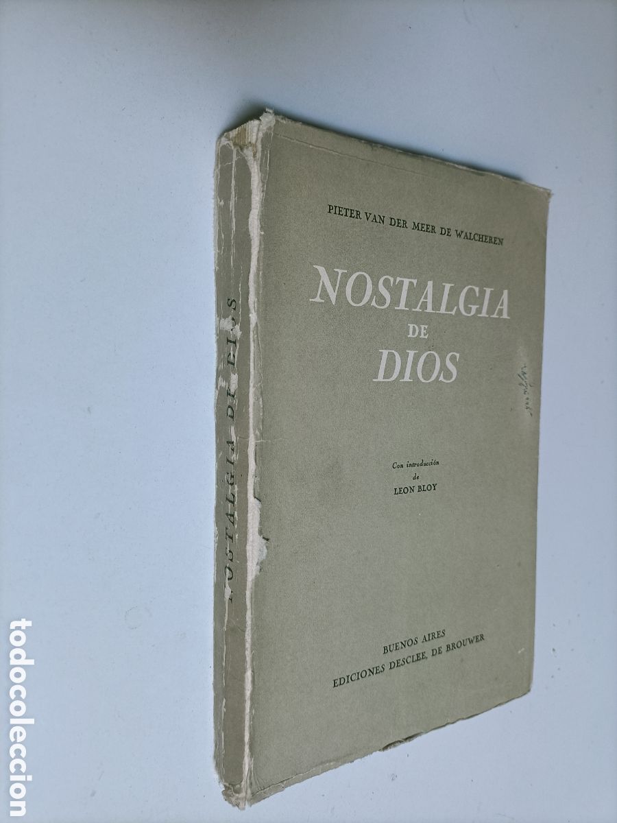 Libros de segunda mano: Nostalgia de Dios. Pieter Van der meer Walcheren