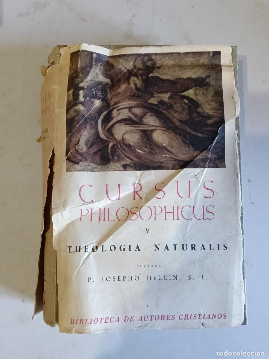 Libros de segunda mano: Hellin, Josepho - Cursus Philosophicus V.-Theolog&iacute;a Naturalis