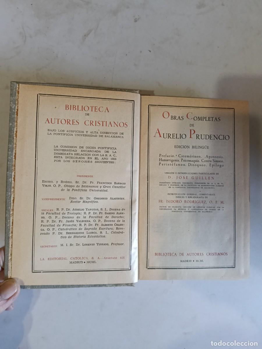 Libros de segunda mano: OBRAS COMPLETAS - AURELIO PRUDENCIO
