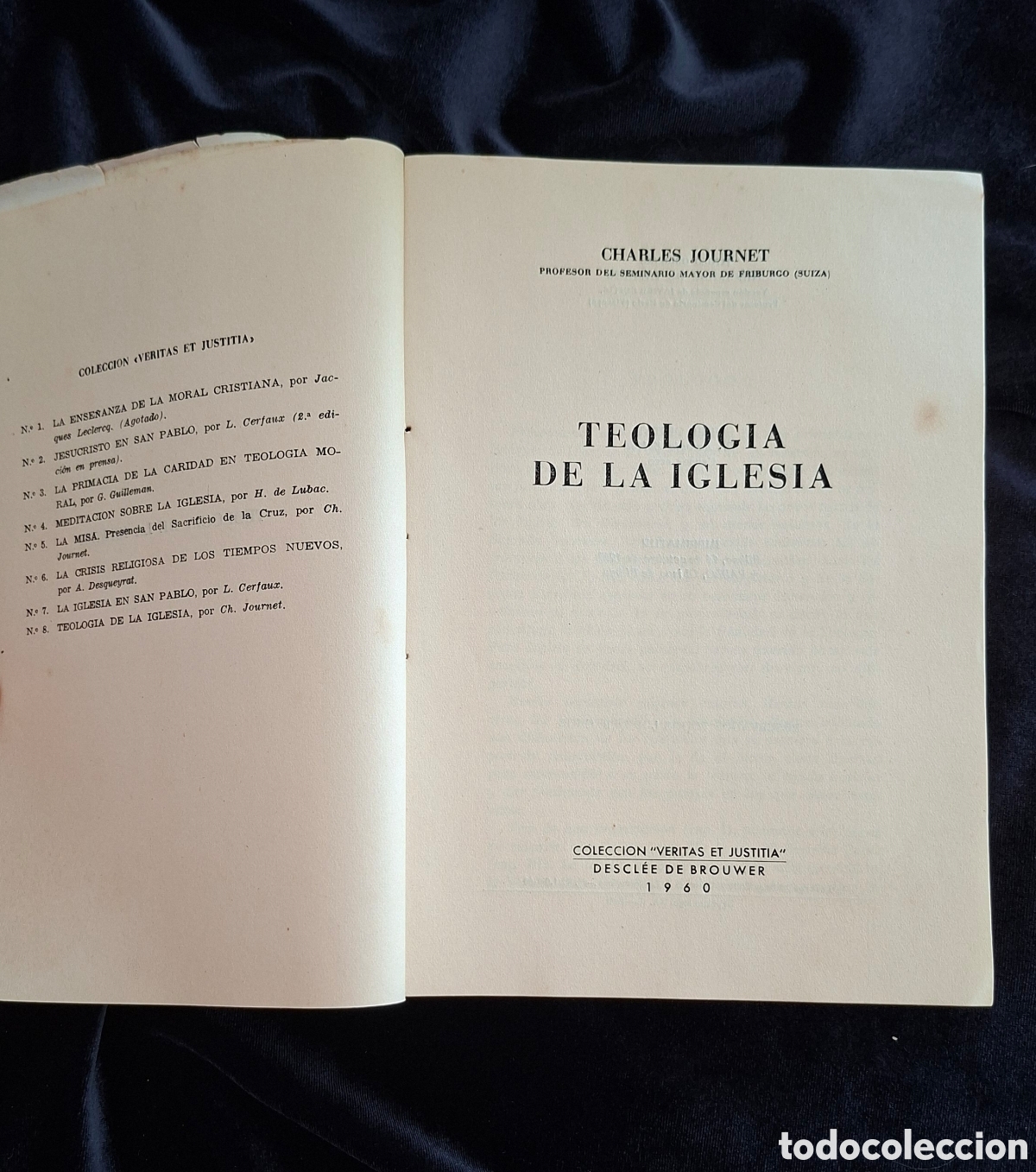 Libros de segunda mano: Teolog&iacute;a de la Iglesia &ndash; Charles Journet (1960)