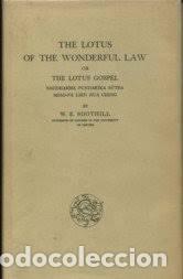 Libros de segunda mano: The Lotus of the Wonderful Law Or the Lotus Gospel. W. E. Soothill - Curzon Press, 1975