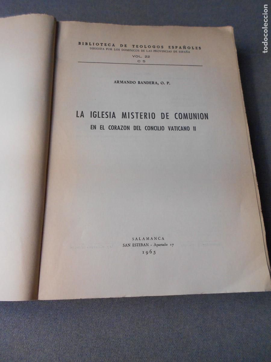 Libros de segunda mano: LA IGLESIA MISTERIO DE COMUNION - Foto 3