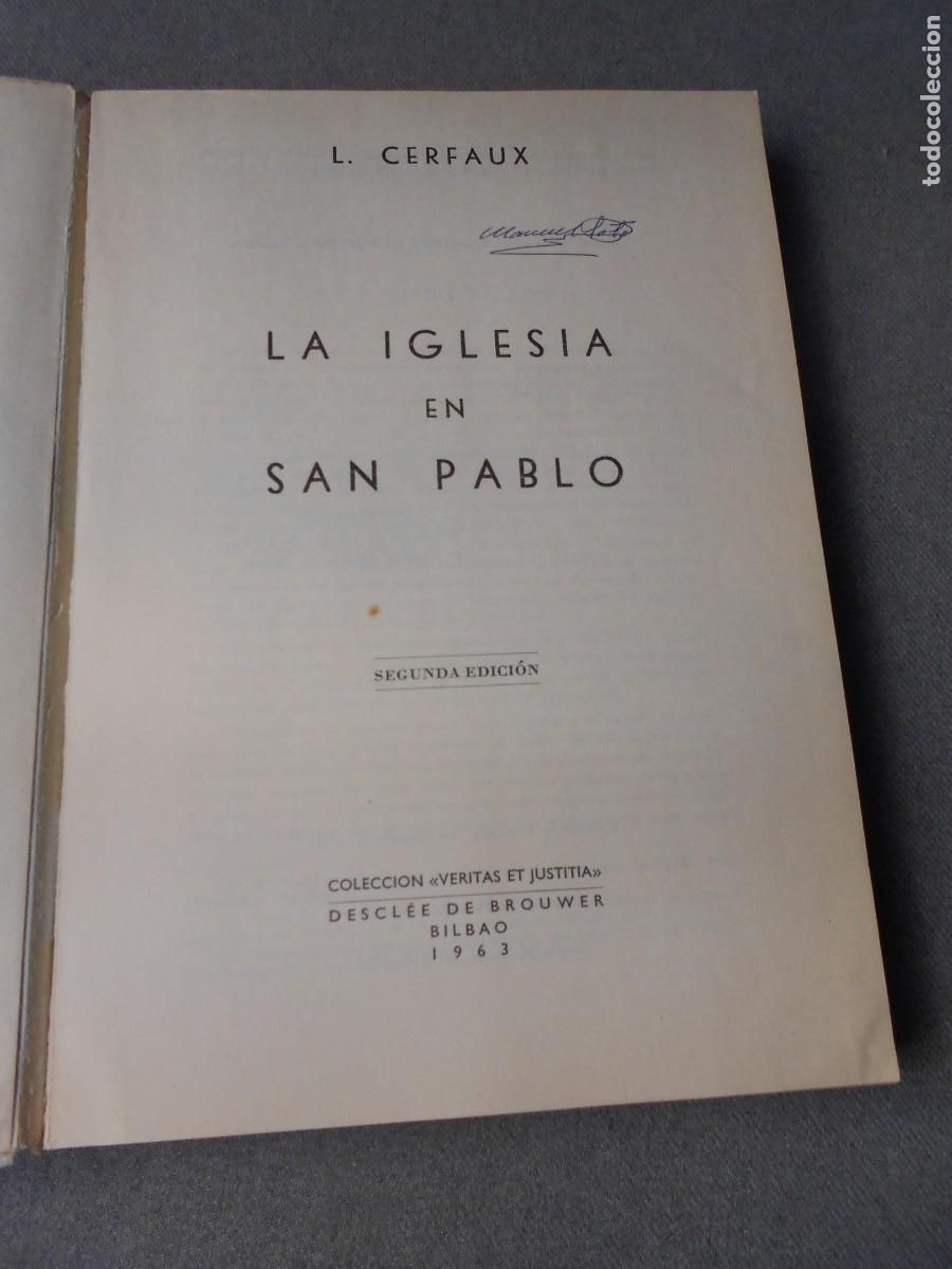 Libros de segunda mano: LA IGLESIA EN SAN PABLO - Foto 2