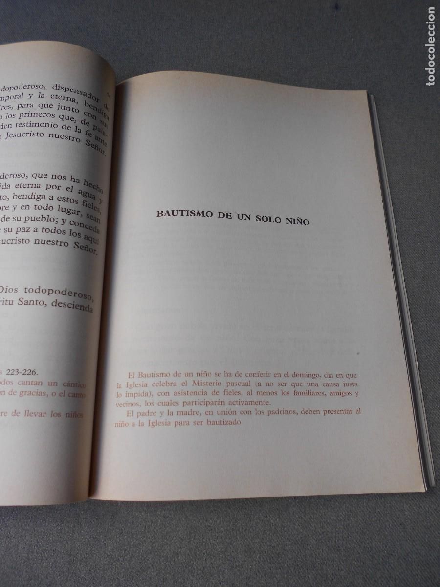 Libros de segunda mano: RITUAL DEL BAUTISMO DE NI&Ntilde;OS - Foto 3