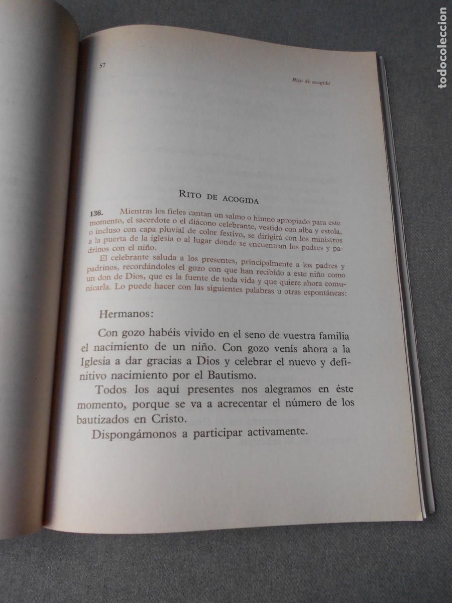 Libros de segunda mano: RITUAL DEL BAUTISMO DE NI&Ntilde;OS - Foto 4