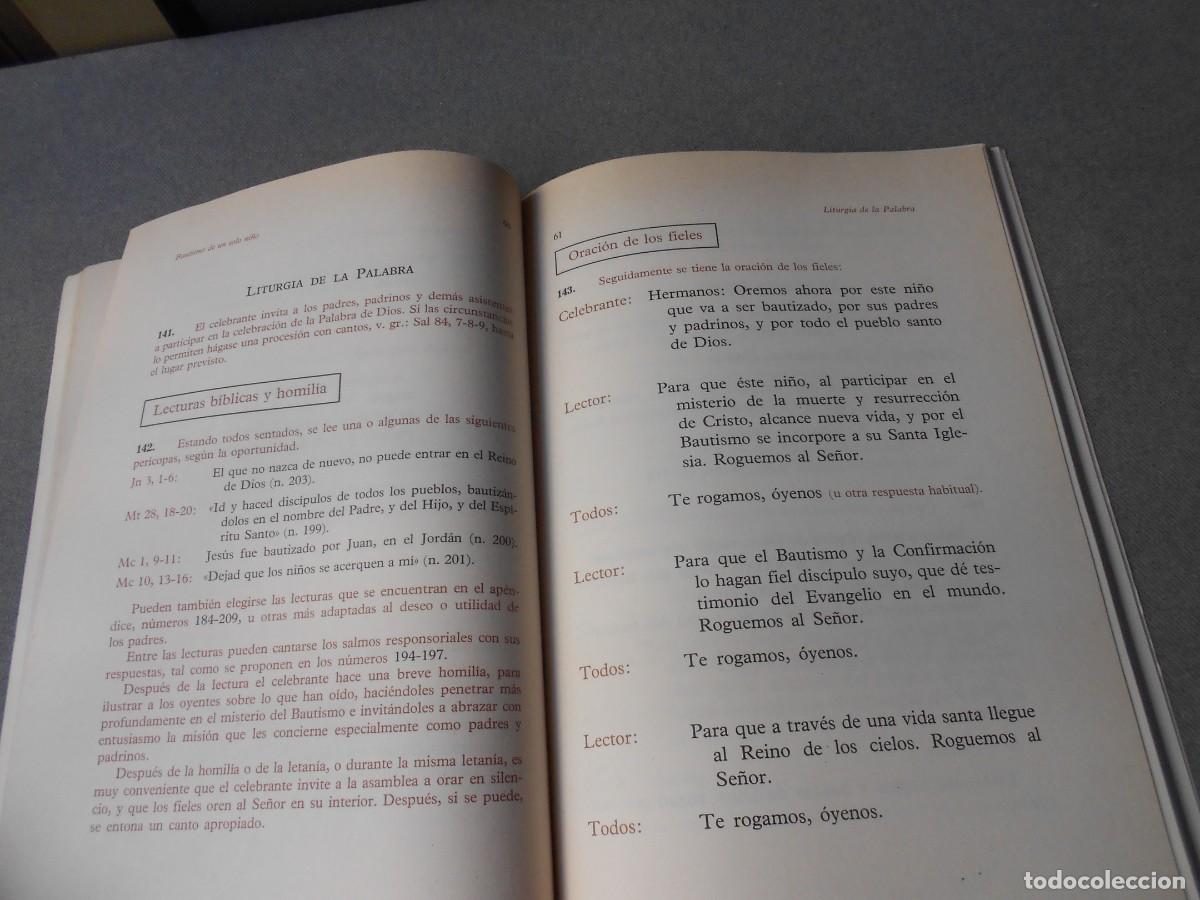 Libros de segunda mano: RITUAL DEL BAUTISMO DE NI&Ntilde;OS - Foto 6