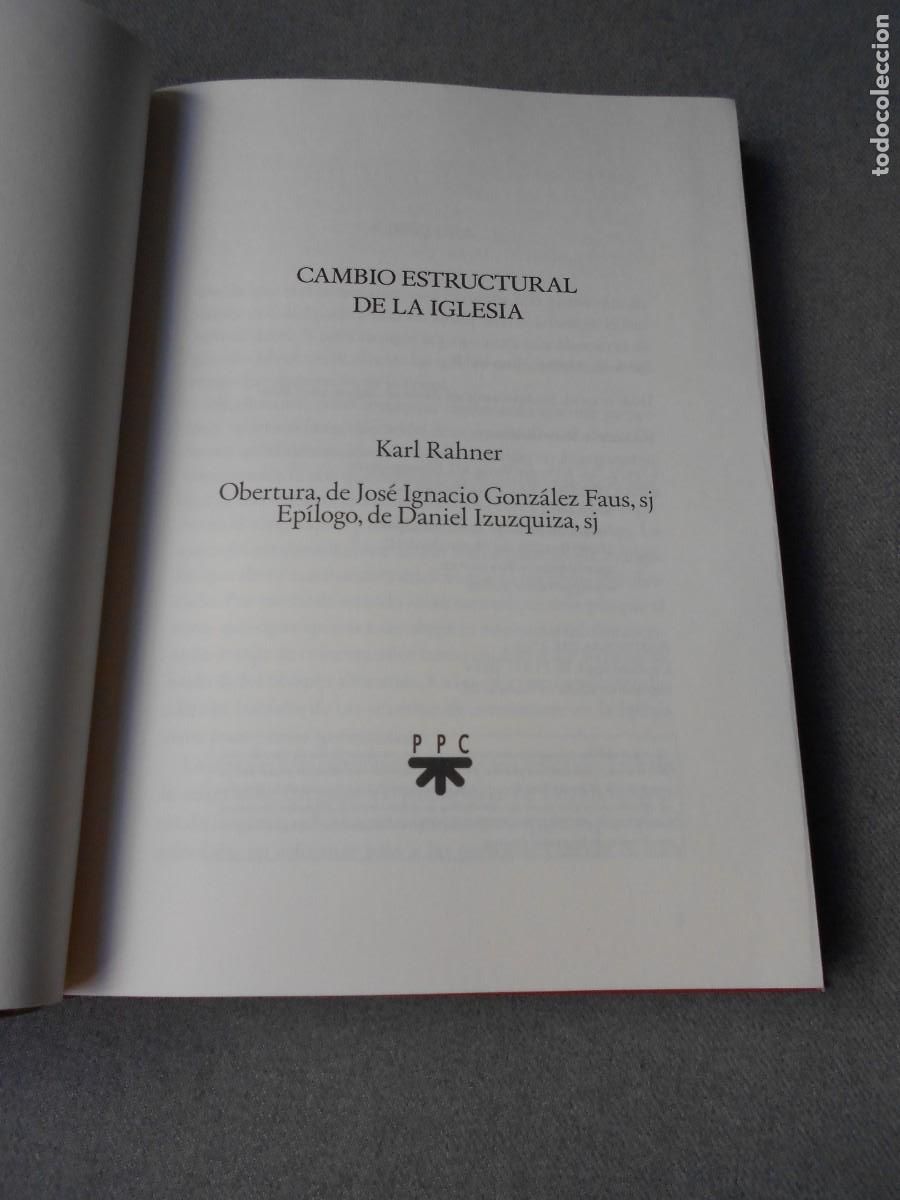 Libros de segunda mano: CAMBIO ESTRUCTURAL DE LA IGLESIA - Foto 2