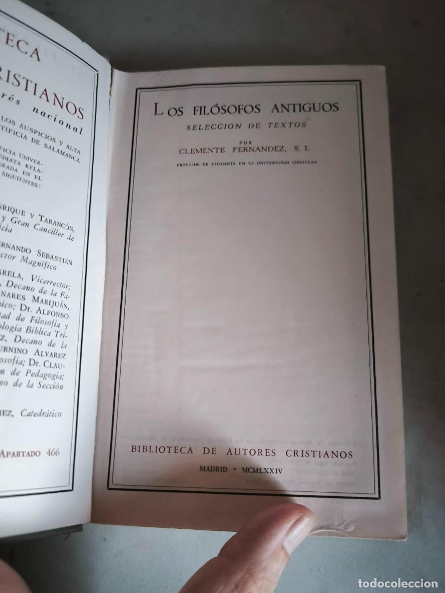 Livres d'occasion: LOS FILOSOFOS ANTIGUOS ( CLEMENTE FERNANDEZ ) 1974 PLATON ARISTOTELES EPICURO SENECA EPICTETO MARCO