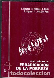 Libros de segunda mano: Cuadernos CJ 72 1996, a&ntilde;o de la erradicaci&oacute;n de la pobreza. VVAA