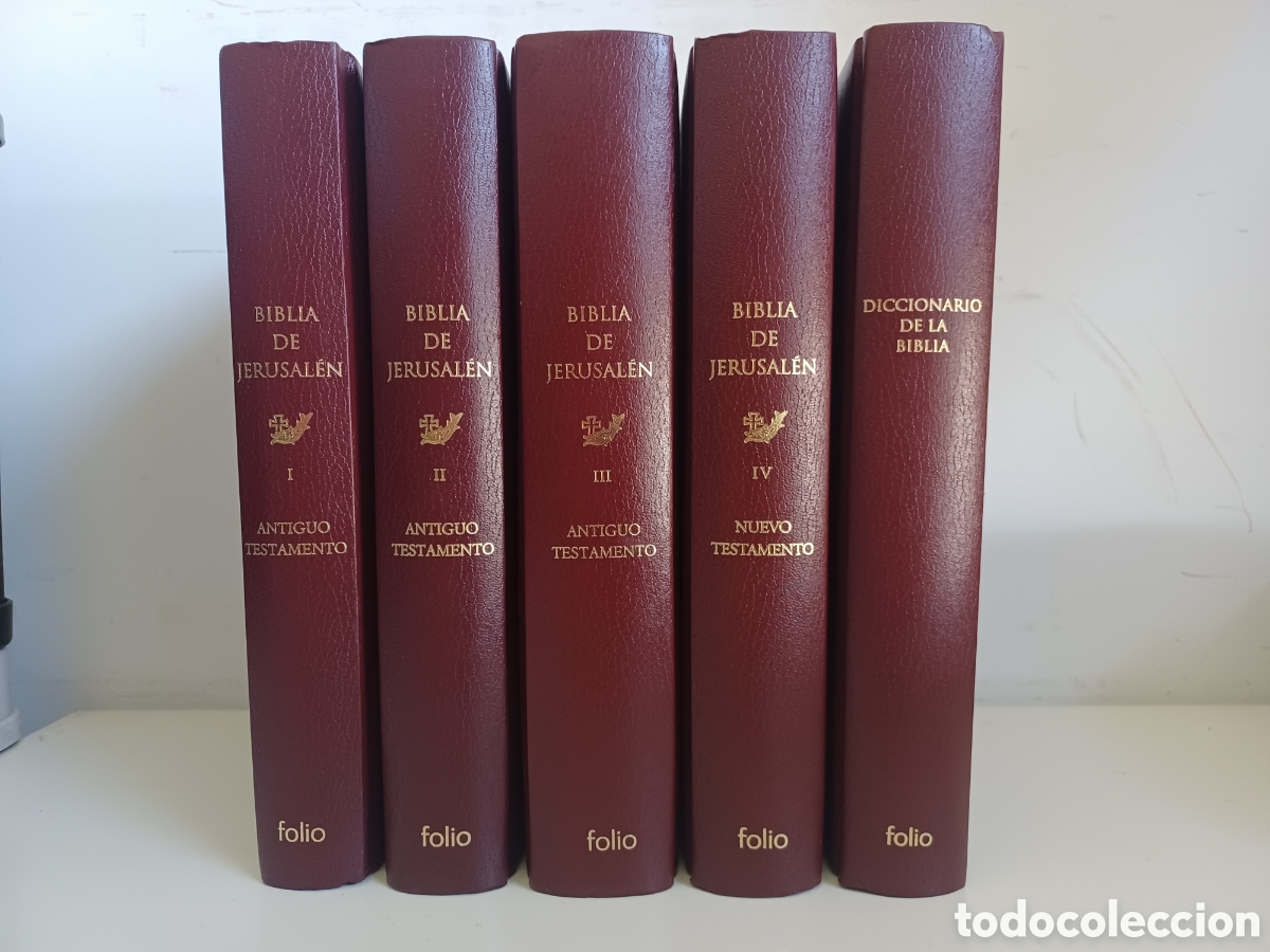 Libros de segunda mano: Biblia de Jerusal&eacute;n + Diccionario de la Biblia (5 tomos)