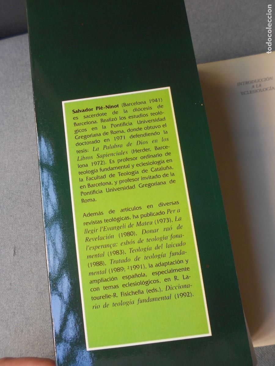 Libros de segunda mano: ECLESIOLOGIA. INTRODUCCION A LA - Foto 2