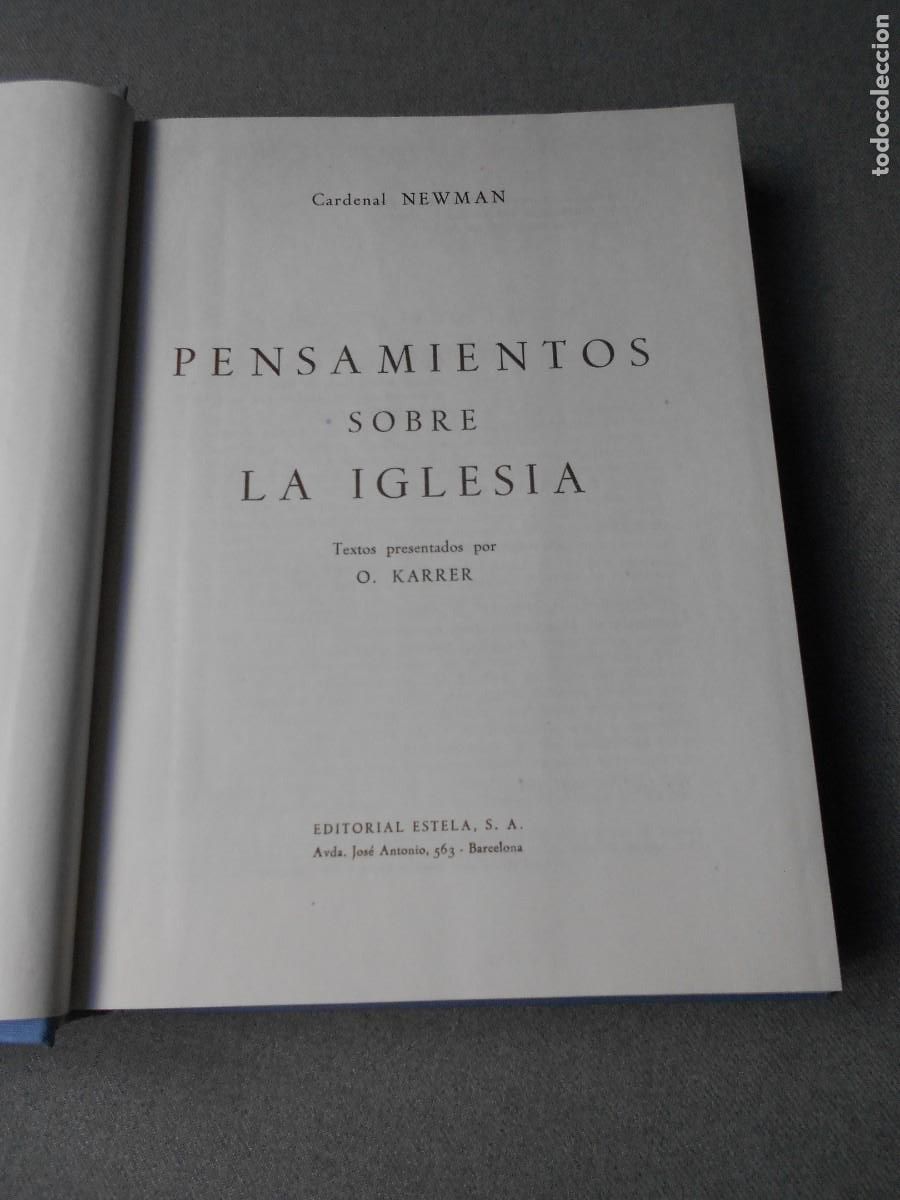 Libros de segunda mano: PENSAMIENTOS SOBRE LA IGLESIA - Foto 2