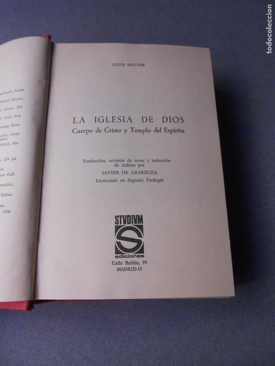 Libros de segunda mano: LA IGLESIA DE DIOS. BOUYER - Foto 3