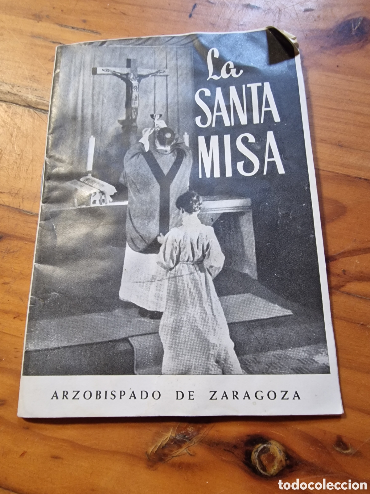 Libros de segunda mano: Librillo la Santa misa,arzobispado de Zaragoza, a&ntilde;o 1857