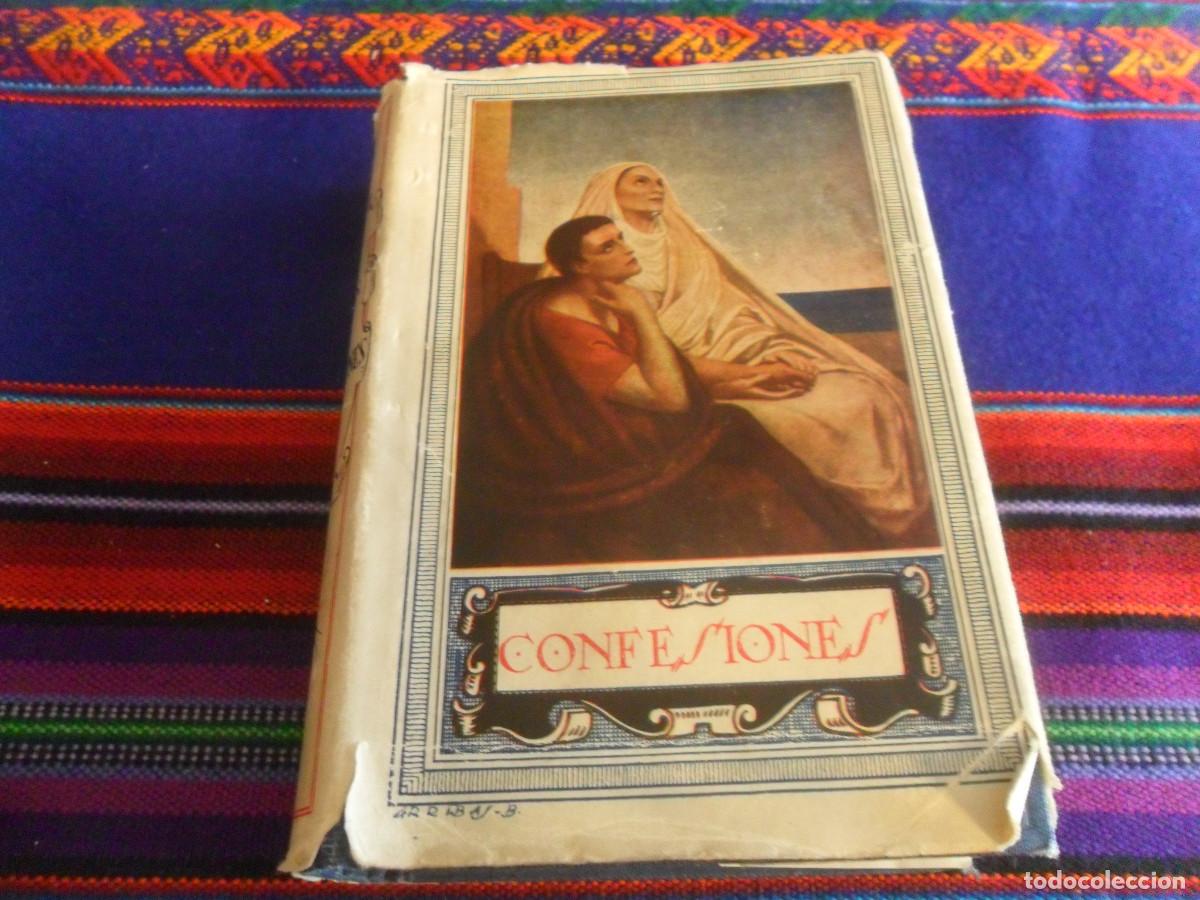 Libri di seconda mano: LOS XIII LIBROS DE LAS CONFESIONES DE SAN AGUST&Iacute;N. APOSTOLADO DE LA PRENSA 4&ordf; ED 1940. TAPAS DURAS