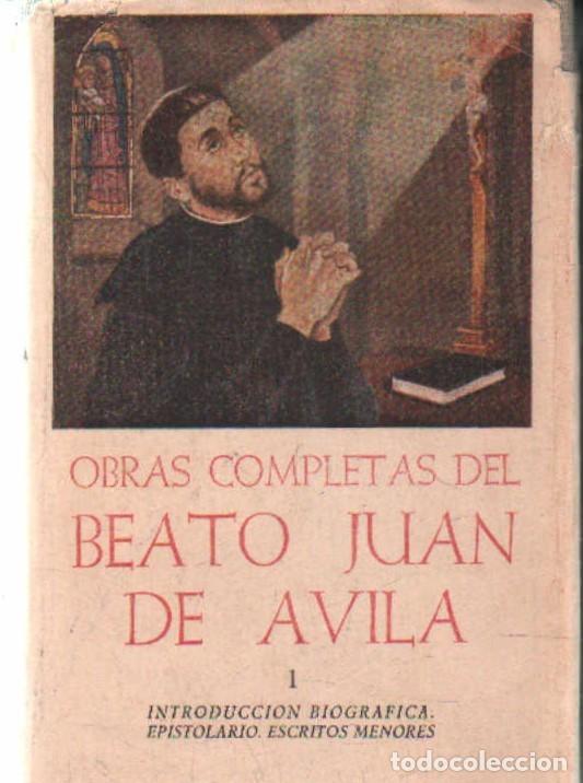 Libros de segunda mano: OBRAS COMPLETAS DEL B. MTRO. JUAN DE AVILA. EDICION CR&Iacute;TICA I: EPISTOLARIO... A-RE-2498